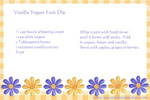 vanillayogurtfruitdip