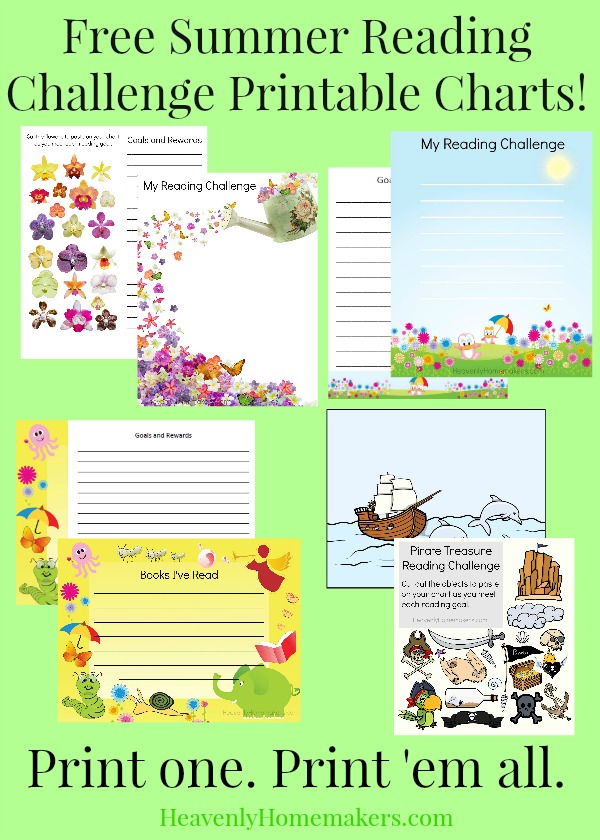 Free New Summer Reading Challenge Printables For Your Family Heavenly